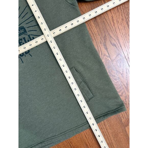 Little Debbie Barbell Club Hoodie Green Sherpa Lined Sweatshirt Men’s Size Large - Picture 5 of 5